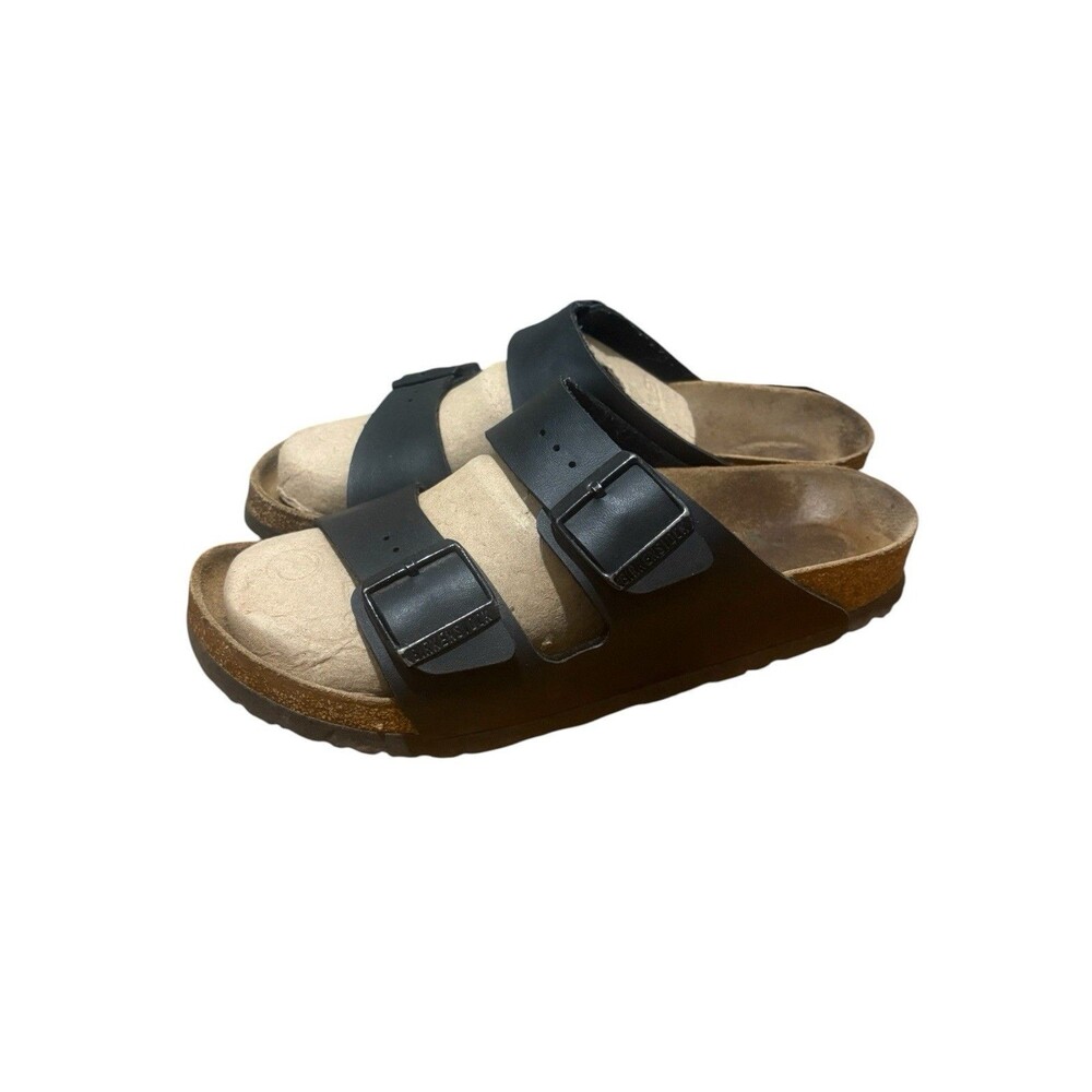 Birkenstock Arizona Birko-Flor Black Sandals Size 40 EU 9-9.5 US - Picture 3 of 8